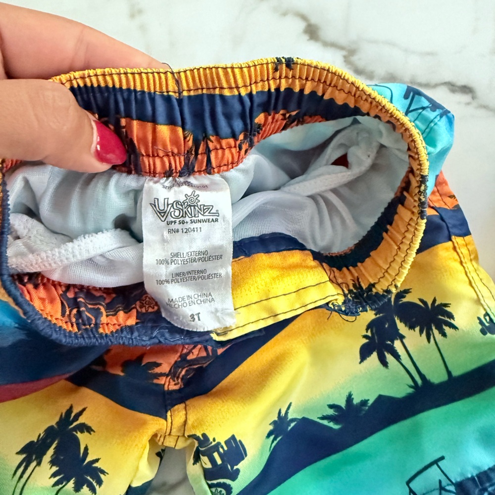 Colorful Kids swim  Shorts - Picture 5 of 7